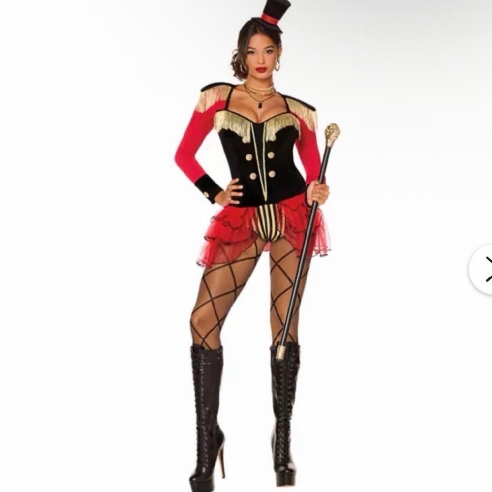 Ringmaster Kids Costume - Red and Black